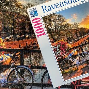 Ravensburger 1000 piece puzzle “Bicycles in Amsterdam” complete 2016